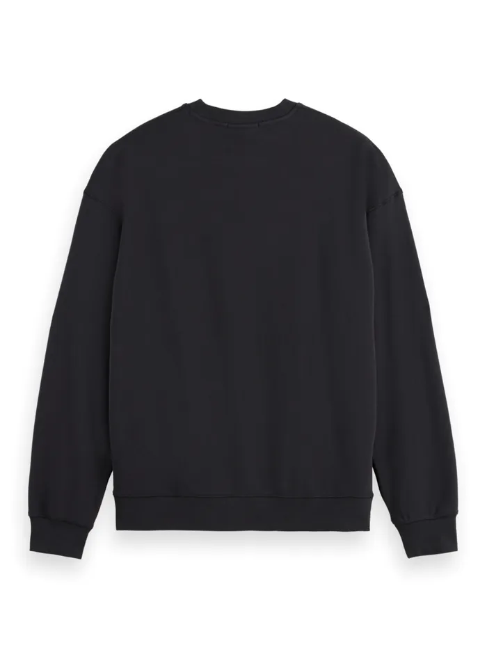 Men Essential Relaxed Fit Logo Sweatshirt Black Scotch and Soda Sweatshirts and Hoodies Men Essential Relaxed Fit Logo Sweatshirt Black Scotch and Soda Sweatshirts and Hoodies