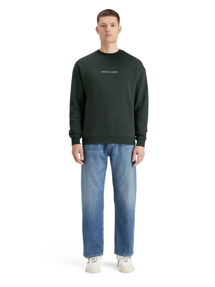 Men Essential Relaxed Fit Logo Sweatshirt Black Scotch and Soda Sweatshirts and Hoodies Men Essential Relaxed Fit Logo Sweatshirt Black Scotch and Soda Sweatshirts and Hoodies