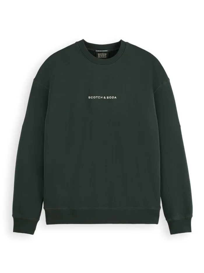 Men Essential Relaxed Fit Logo Sweatshirt Black Scotch and Soda Sweatshirts and Hoodies Men Essential Relaxed Fit Logo Sweatshirt Black Scotch and Soda Sweatshirts and Hoodies