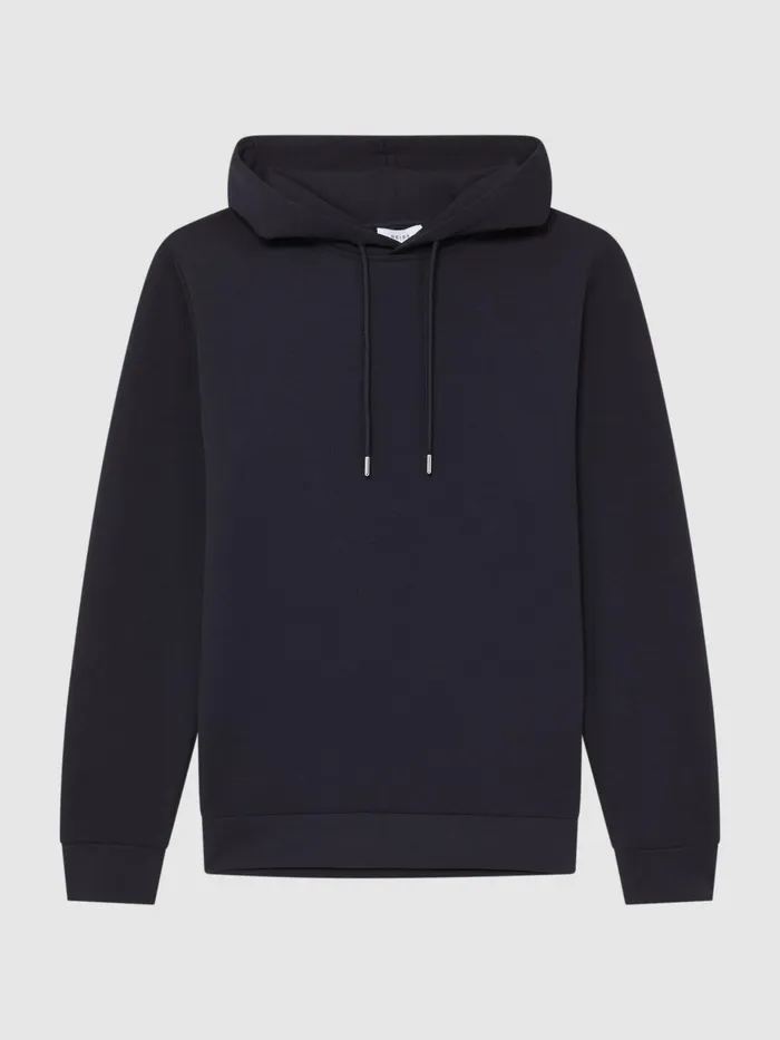 Men Fabien Loungewear Hoodie Navy Reiss Sweats and Hoodies