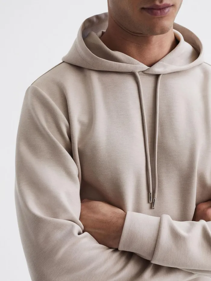 Men Fabien Loungewear Hoodie Navy Reiss Sweats and Hoodies