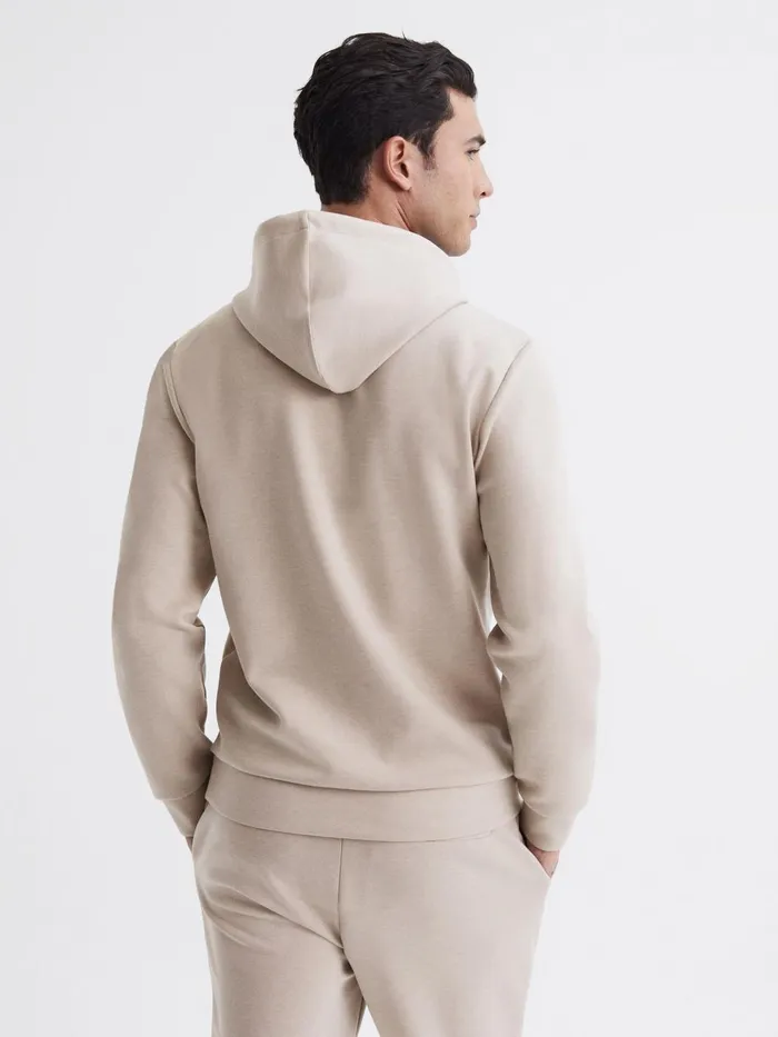 Men Fabien Loungewear Hoodie Navy Reiss Sweats and Hoodies