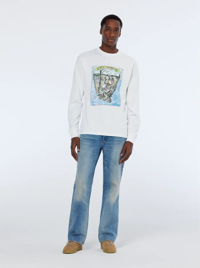 Men Front Artwork Relaxed Fit Long Sleeve Tshirt White Scotch and Soda Sweatshirts and Hoodies Men Front Artwork Relaxed Fit Long Sleeve Tshirt White Scotch and Soda Sweatshirts and Hoodies