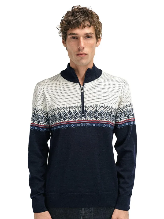 Men Halfzip Dale Of Norway Hovden Sweater 8211 Merino Wool