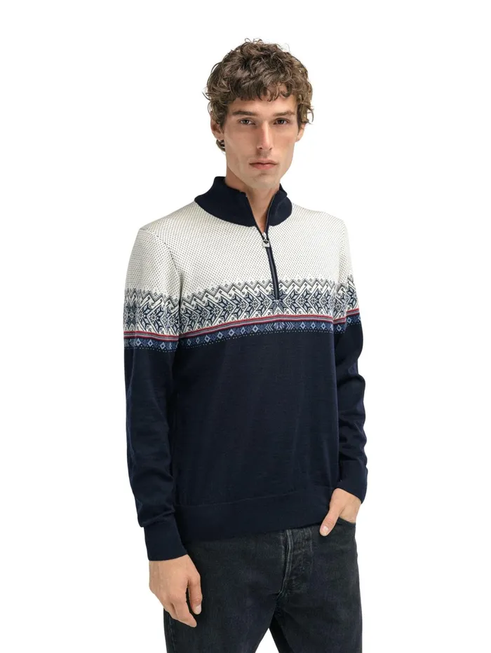Men Halfzip Dale Of Norway Hovden Sweater 8211 Merino Wool
