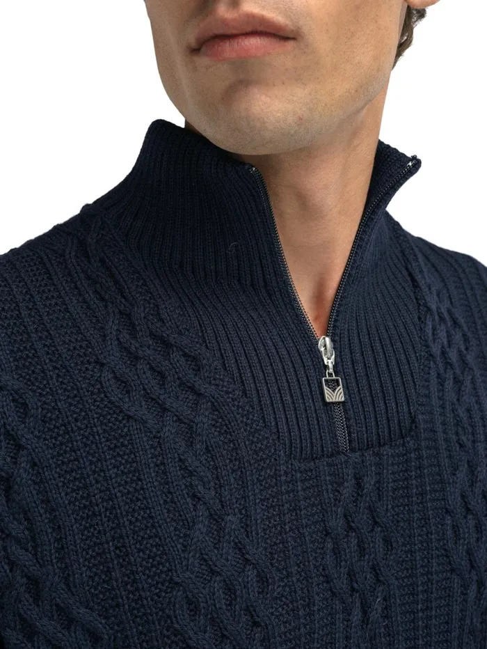 Men Halfzip Dale Of Norway Hoven Knit Sweater