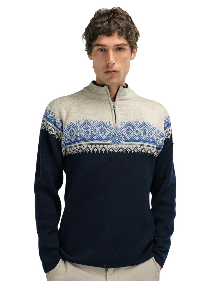 Men Halfzip Dale Of Norway Moritz Sweater 8211 Merino Wool
