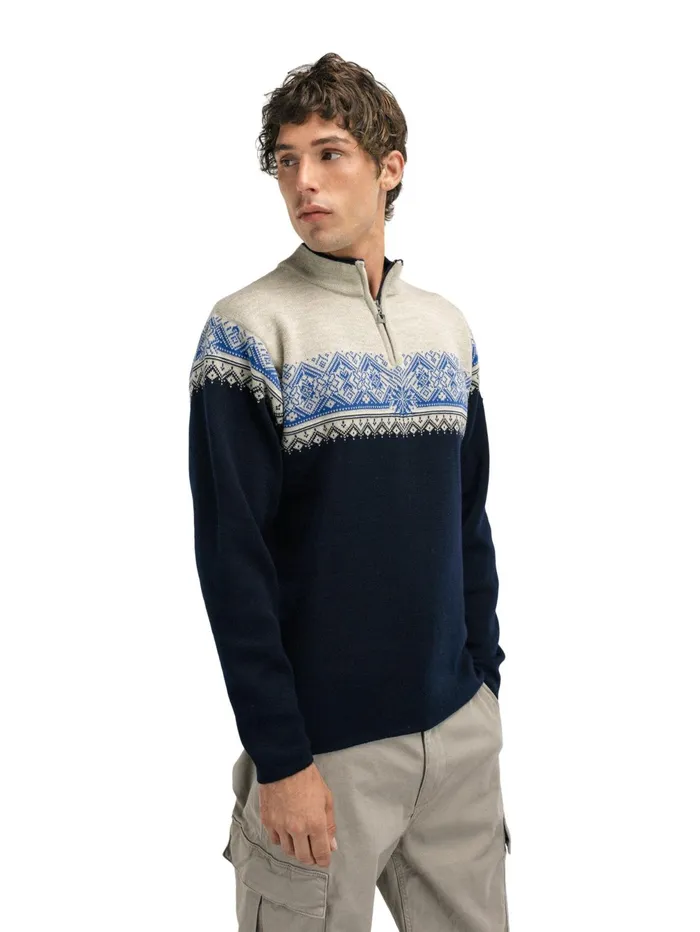 Men Halfzip Dale Of Norway Moritz Sweater 8211 Merino Wool