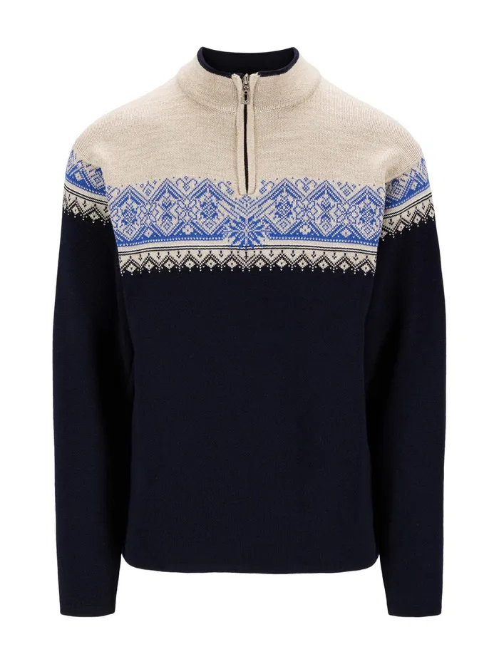Men Halfzip Dale Of Norway Moritz Sweater 8211 Merino Wool