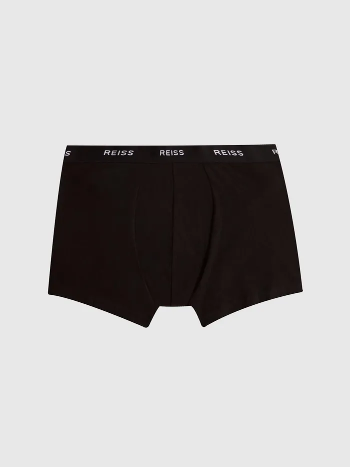 Men Heller Three Pack Organic Cotton Boxers Black Reiss Socks and Underwear