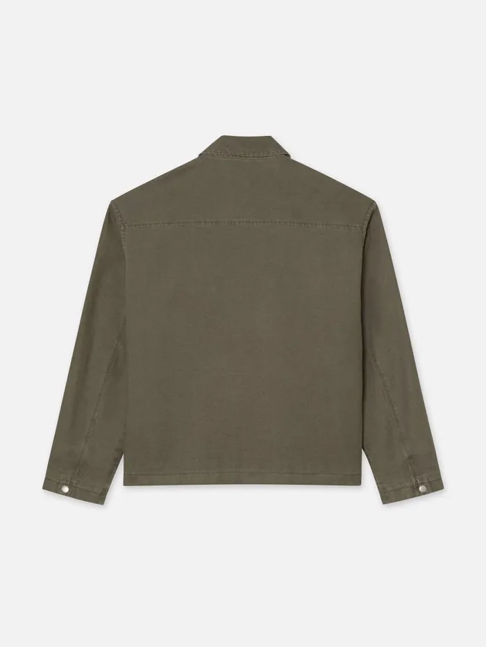Men Jackets and Coats FRAME Garment Washed Trucker 8212 Olive Green Men Jackets and Coats FRAME Garment Washed Trucker 8212 Olive Green