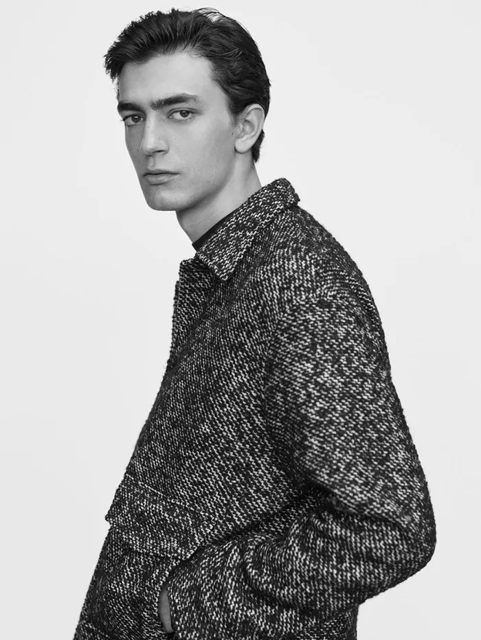 Men Jackets and Coats FRAME Tweed Trucker Jacket 8212 Grey Men Jackets and Coats FRAME Tweed Trucker Jacket 8212 Grey