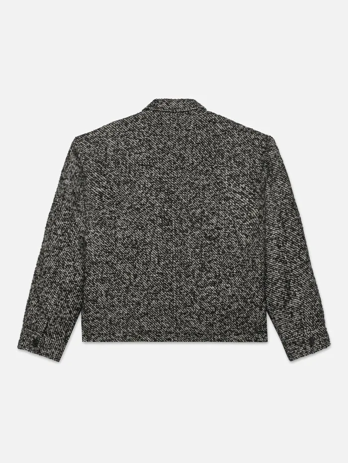 Men Jackets and Coats FRAME Tweed Trucker Jacket 8212 Grey Men Jackets and Coats FRAME Tweed Trucker Jacket 8212 Grey