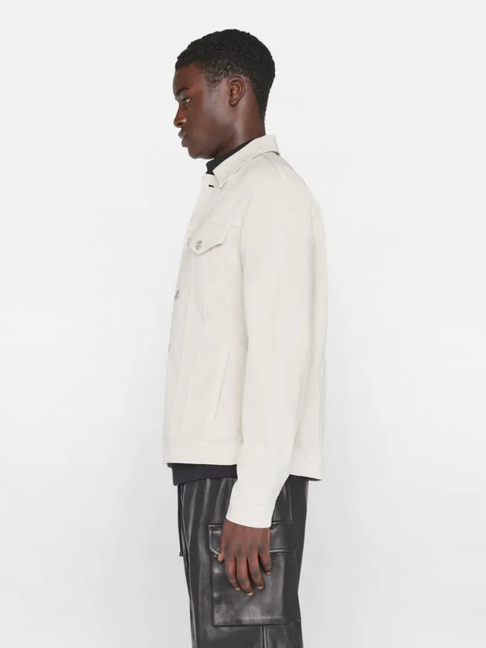 Men Jackets and Shirts FRAME Twill Heritage Jacket 8212 Milk Beige Men Jackets and Shirts FRAME Twill Heritage Jacket 8212 Milk Beige