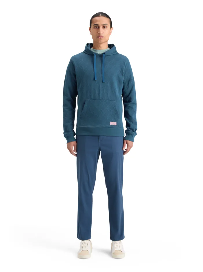 Men JACQUARD TERRY HOODIE Heritage Blue Scotch and Soda Sweatshirts and Hoodies