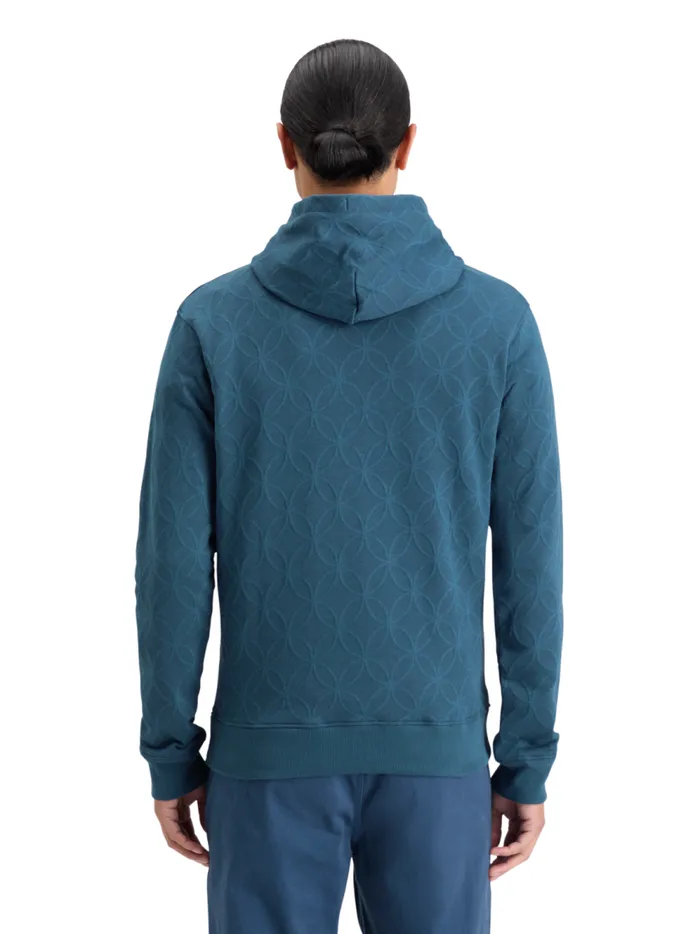 Men JACQUARD TERRY HOODIE Heritage Blue Scotch and Soda Sweatshirts and Hoodies