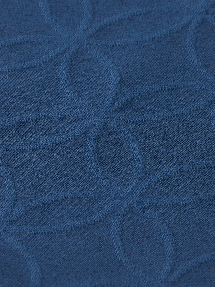 Men JACQUARD TERRY HOODIE Heritage Blue Scotch and Soda Sweatshirts and Hoodies