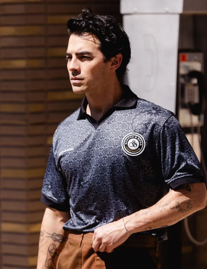 Men JOE JONAS X SCOTCH SODA ALL OVER PRINT FOOTBALL JERSEY Anthracite Scotch and Soda TShirts and Polo Shirts Men JOE JONAS X SCOTCH SODA ALL OVER PRINT FOOTBALL JERSEY Anthracite Scotch and Soda TShirts and Polo Shirts