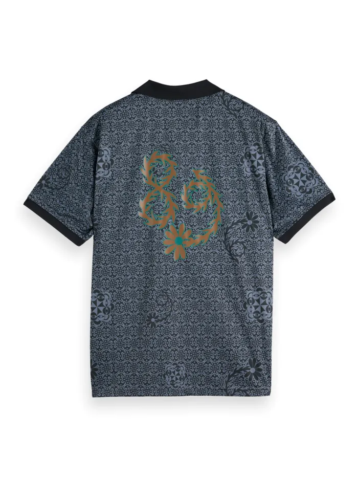Men JOE JONAS X SCOTCH SODA ALL OVER PRINT FOOTBALL JERSEY Anthracite Scotch and Soda TShirts and Polo Shirts Men JOE JONAS X SCOTCH SODA ALL OVER PRINT FOOTBALL JERSEY Anthracite Scotch and Soda TShirts and Polo Shirts