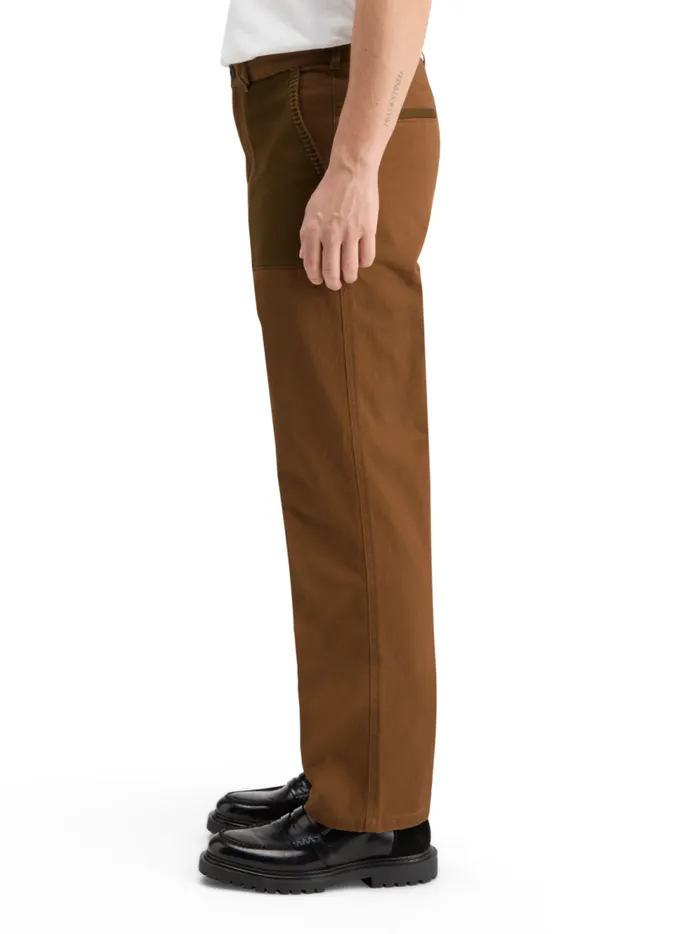 Men JOE JONAS X SCOTCH SODA STRAIGHT FIT TWILL CHINO Bison Scotch and Soda Pants