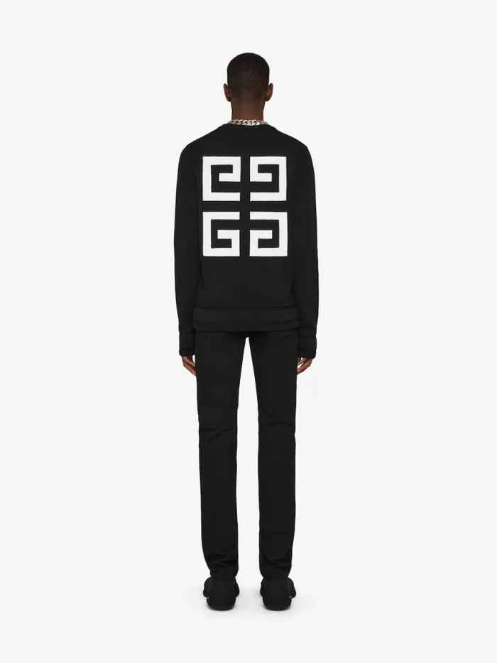 Men Knitwear Givenchy GIVENCHY 4G Sweater In Knit Black
