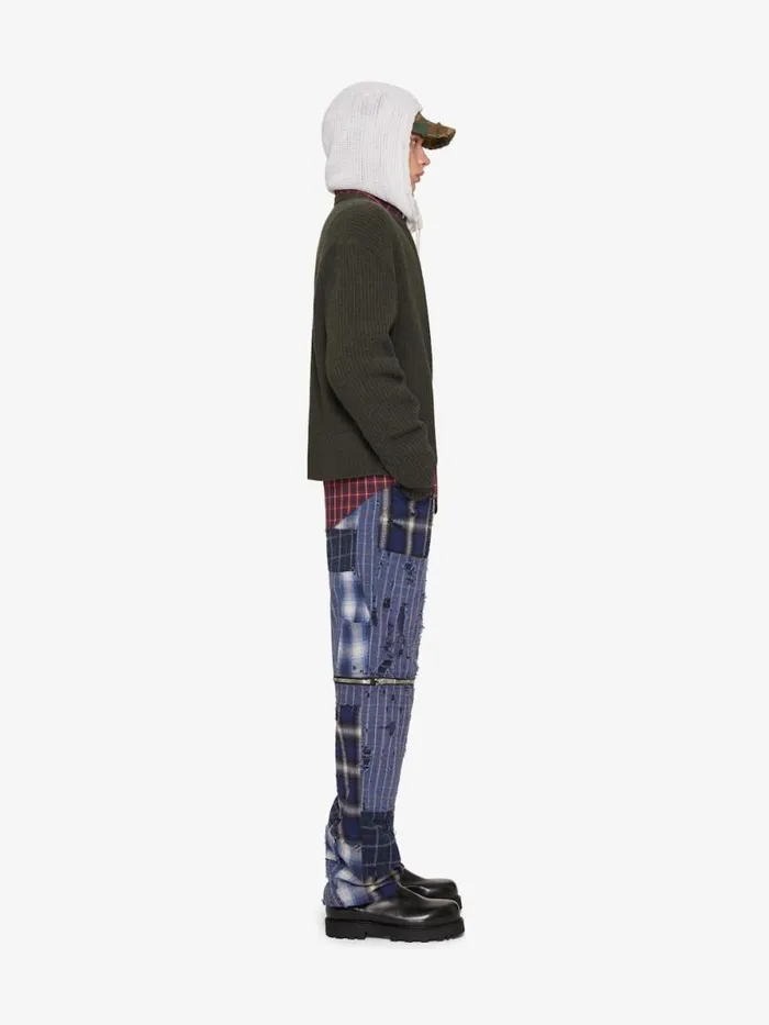 Men Knitwear Givenchy Oversized Cardigan In Wool With Front Zip Military Green