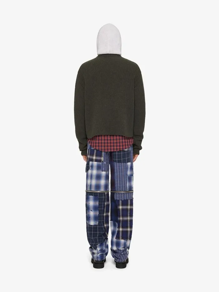 Men Knitwear Givenchy Oversized Cardigan In Wool With Front Zip Military Green