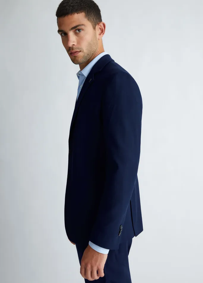 Men Liujo Jackets and Waistcoats Stylish Jacket Dark Blue