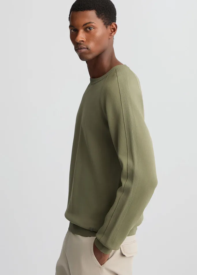 Men Liujo Knitwear Green RoundNeck Jumper