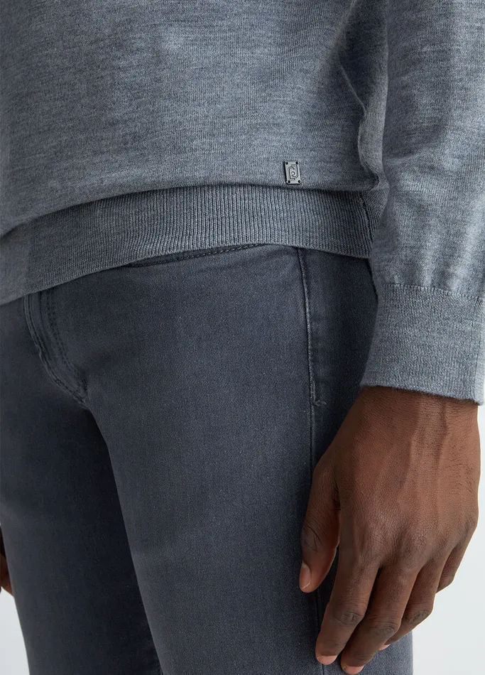 Men Liujo Knitwear Grey Wool Turtleneck