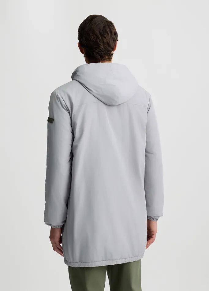 Men Liujo Outerwear Hooded Jacket Offwhite