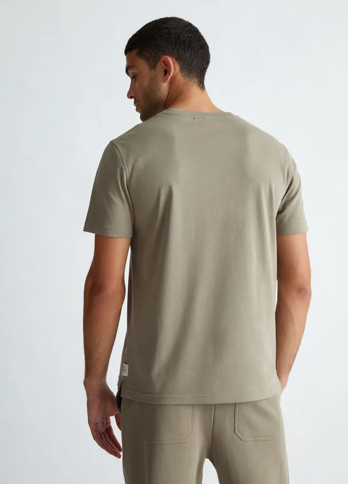 Men Liujo Polo Shirts and TShirts Regular Fit Brown TShirt Stone