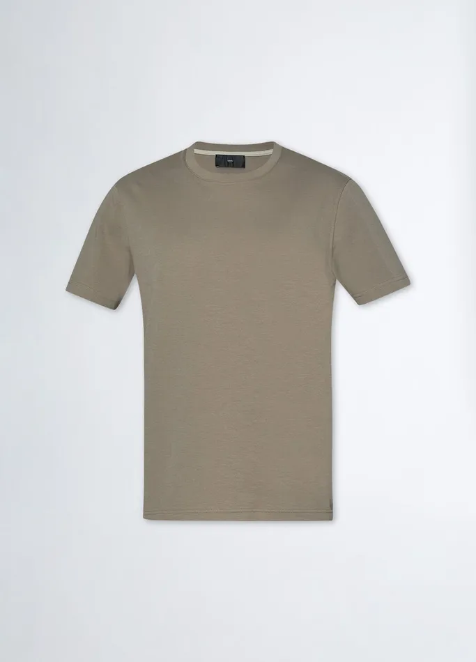 Men Liujo Polo Shirts and TShirts Regular Fit Brown TShirt Stone
