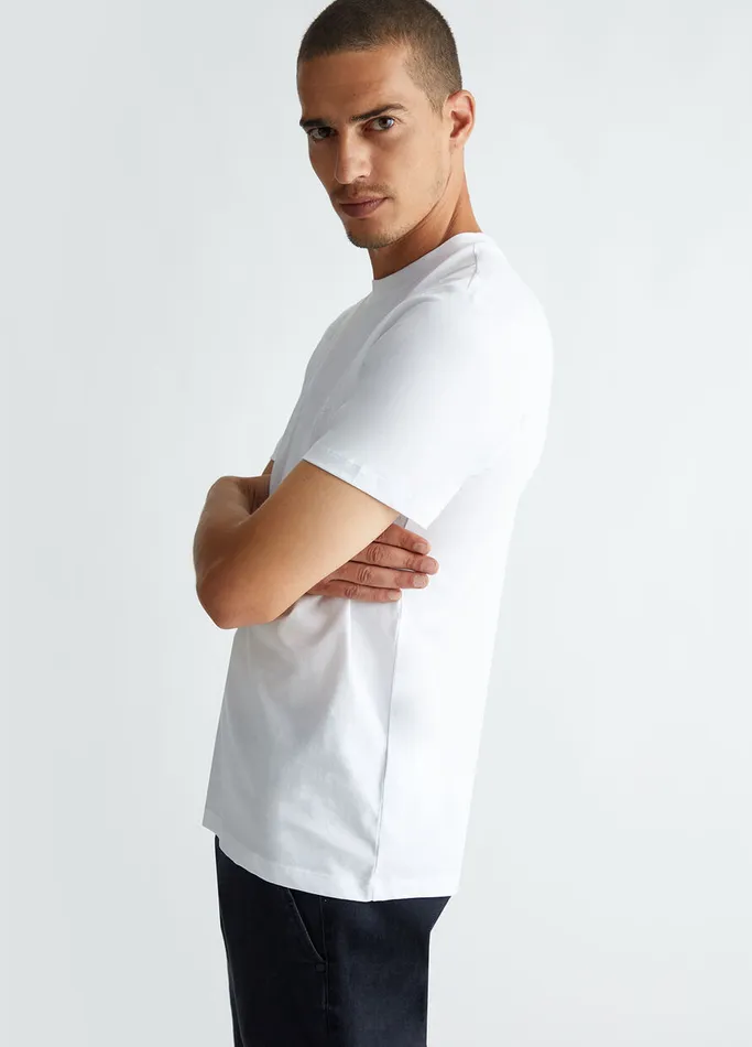 Men Liujo Polo Shirts and TShirts Regular Fit TShirt White
