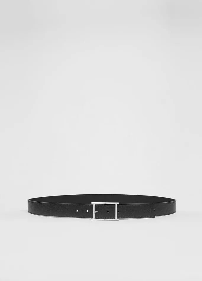 Men Liujo Reversible Belt Black