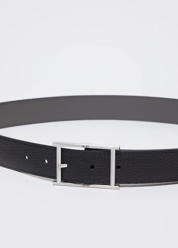 Men Liujo Reversible Belt Black