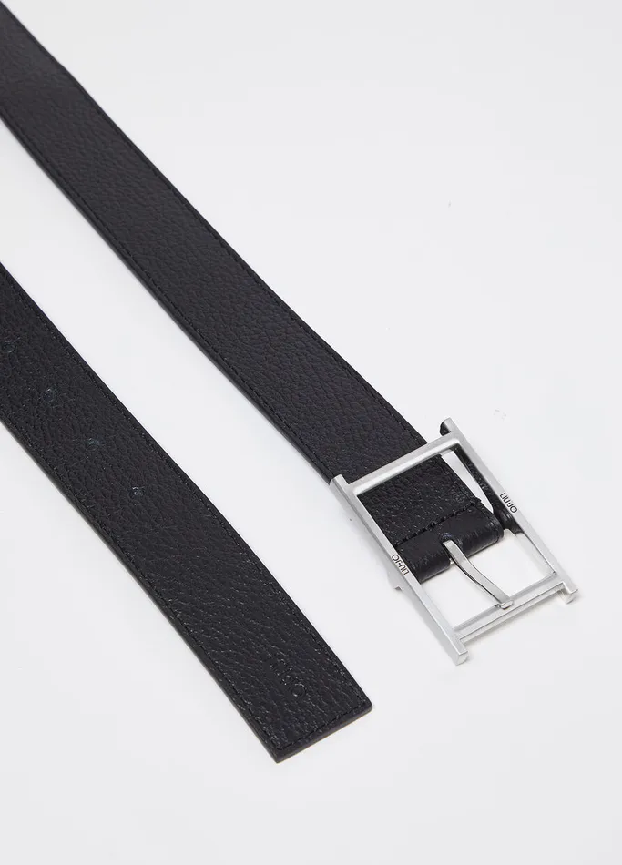 Men Liujo Reversible Belt Black