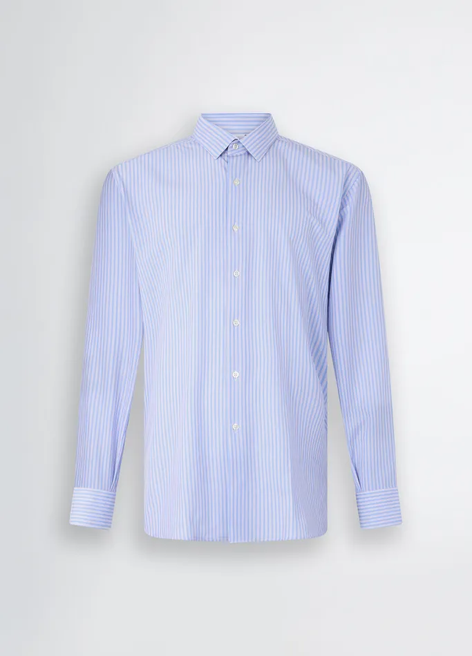 Men Liujo Shirts Striped Shirt Light Blue