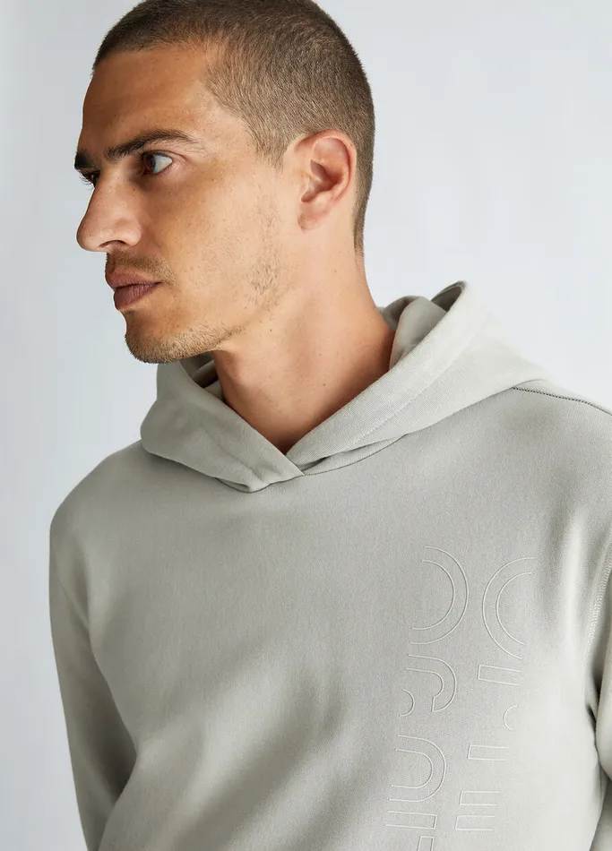 Men Liujo Sweaters Hoody Sage