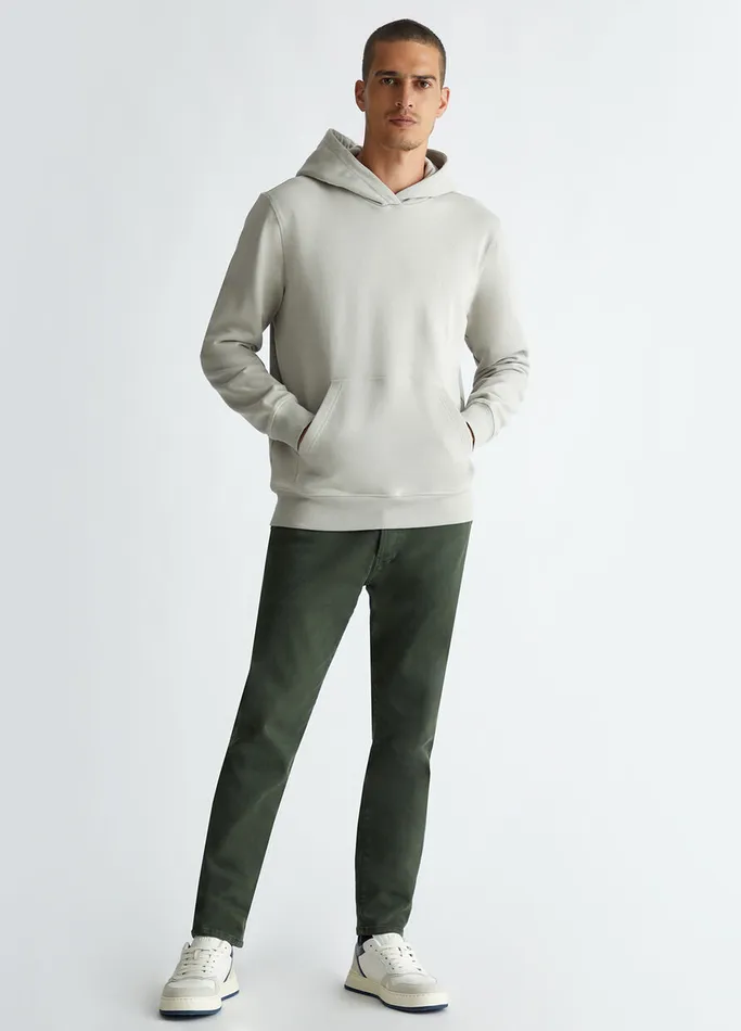 Men Liujo Sweaters Hoody Sage