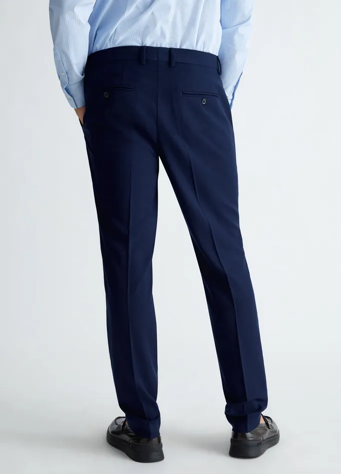 Men Liujo Trousers Smart Trousers Dark Blue