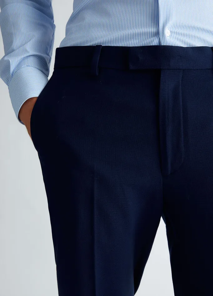Men Liujo Trousers Smart Trousers Dark Blue