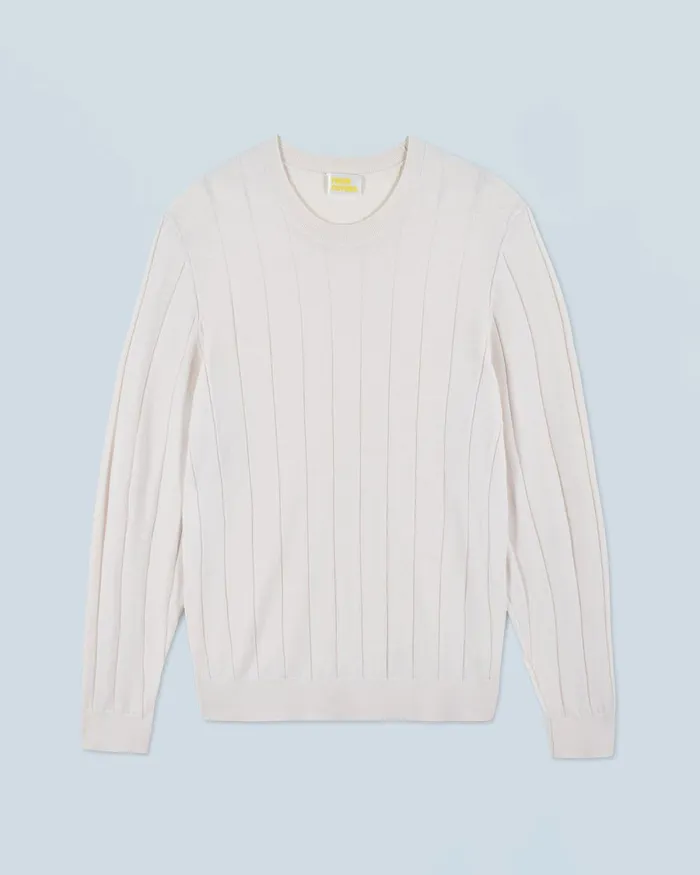 Men Merino Wool Sweaters From Future Crew Neck Sweater Sand