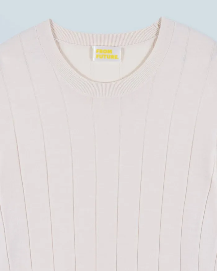 Men Merino Wool Sweaters From Future Crew Neck Sweater Sand