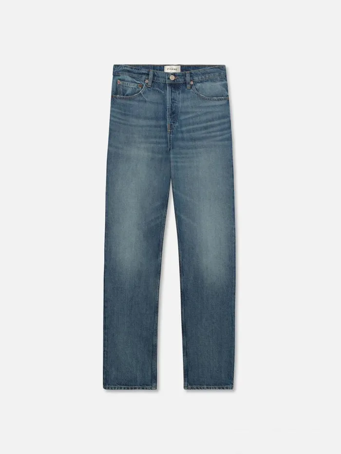Men New Denim FRAME The Straight Jean 8212 Cadet