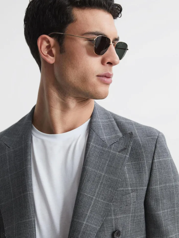 Men Otis Monokel Eyewear Squared Sunglasses Black Reiss Sunglasses