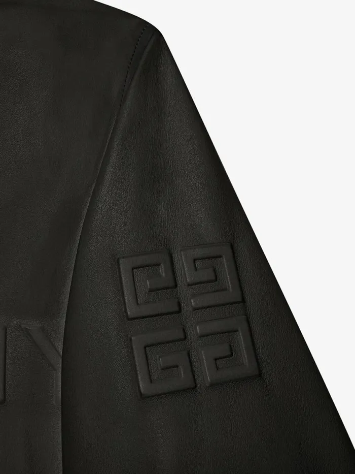 Men Outerwear and Blousons Givenchy GIVENCHY Varsity Jacket In Leather Black