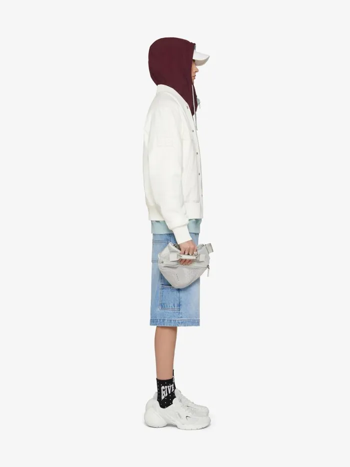 Men Outerwear and Blousons Givenchy GIVENCHY Varsity Jacket In Leather White