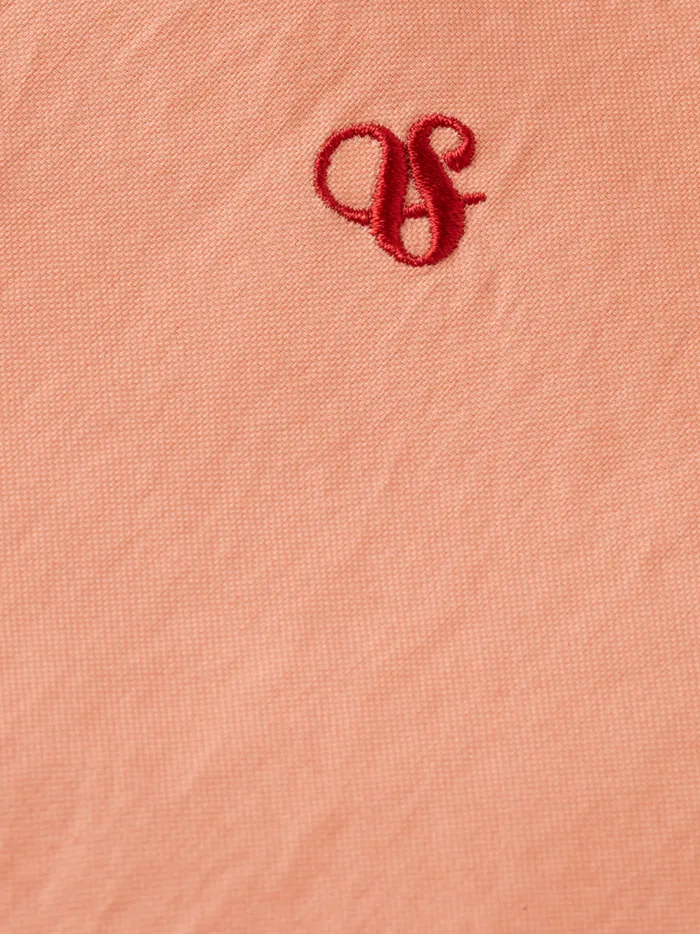 Men Oxford Solid Coral Reef Scotch and Soda Shirts