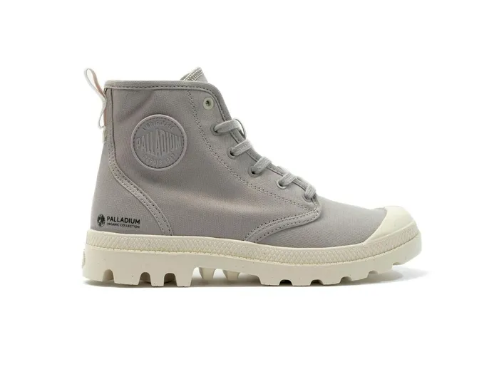 Men Palladium Boots Pampa Hi Zip Organic Grey Berry